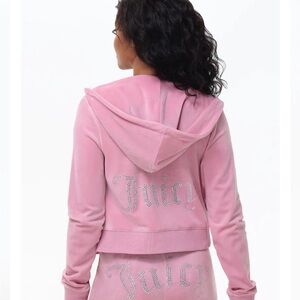 Juicy Couture Light Pink Velour Hoodie